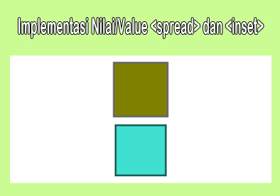 penggunaan value/nilai optional spread dan inset pada property css3 box shadow