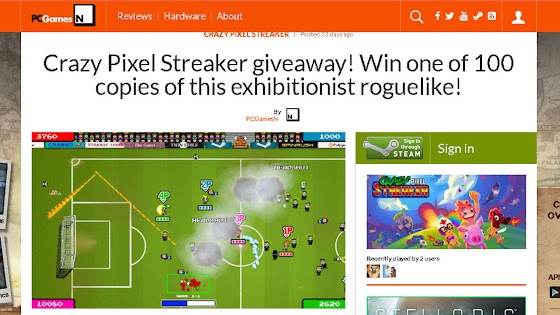 Crazy Pixel Streaker Giveaway by PCGamesN