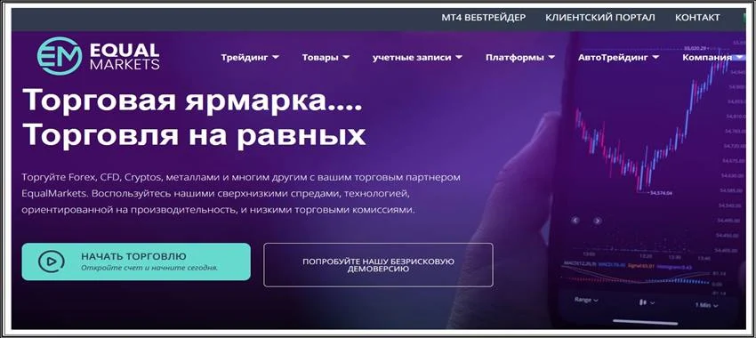 [Мошенники] equalmarkets.com – Отзывы, развод, лохотрон! Брокер Equal Markets мошенник