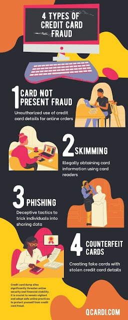 Types of Credit Card Online Fraud infographic image