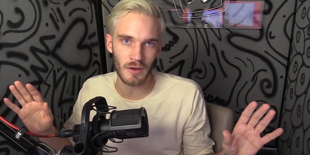 pewdiepie responding to the media after being accused of posting anti-Semitic messages favoring nazis