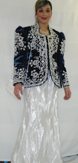 karakou bleu pantalon