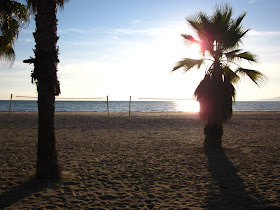 Sunset in Salou beach