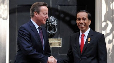 David Cameron and Joko Widodo in London