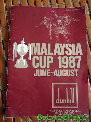 This souvenir program produced FAS for the 1987 Malaysia Cup tournament