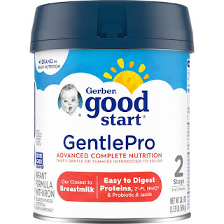Nutritional Information of Gerber Start Gentlepro for baby