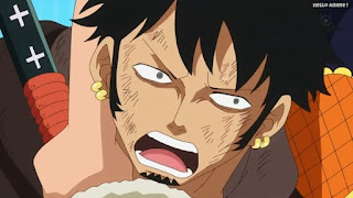 ワンピースアニメ ドレスローザ編 682話 トラファルガー・ロー 帽子無し トラ男 Trafalgar Law | ONE PIECE Episode 682