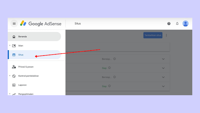 Cara Menambahkan Situs di Google Adsense