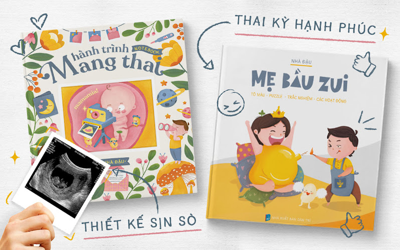 [A116] Bộ đôi sách Mẹ Bầu bố nhất định phải mua tặng mẹ.