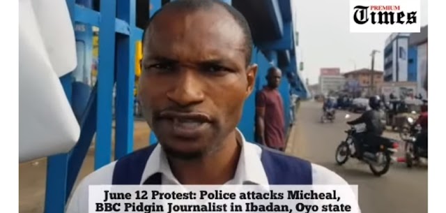 June 12: Police Officer Slaps BBC Journalist, Michael, Seizes His Phone In Oyo