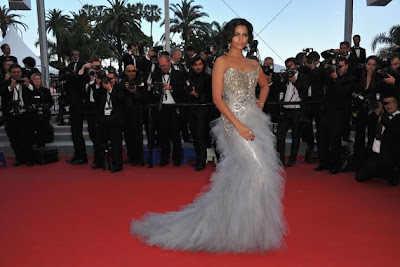 Camila Alves in Marchesa dress during the 65th Annual Cannes Film Festival