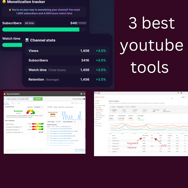 3 best youtube tools to grow your channel |YouTube tools for subscribers