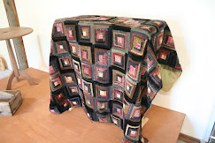 Leek family quilt, Log Cabin design