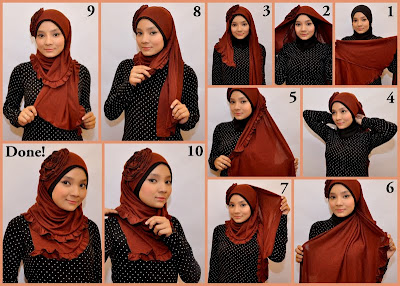 Gambar Cara Menggunakan Jilbab Modern