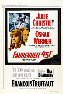 FAHRENHEIT 451. Cartel One Sheet: 69 x 104 cms. Estados Unidos. FAHRENHEIT 451. Fahrenheit 451. 1966. Reino Unido. Dirección: François Truffaut. Reparto: Julie Christie, Oskar Werner, Cyril Cusack, Anton Diffring, Jeremy Spenser, Ann Bell, Alex Scott, Bee Duffell, Caroline Hunt, Anna Palk.