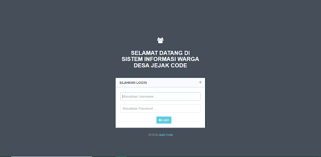 Source Code Sistem Informasi Desa Berbasis Web