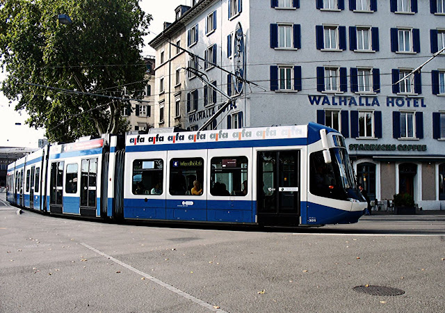 zurich tram near hotel