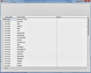 hasil koneksi mysql dengan zeoslib