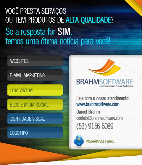 BrahmSoftware.com - Criação de sites em Pelotas