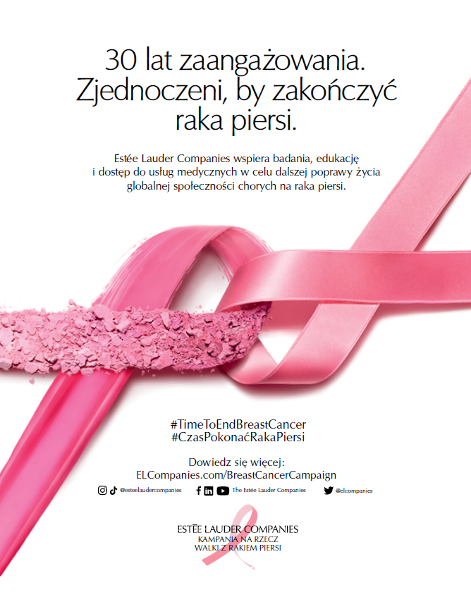 #CzasPokonaćRakaPiersi Estee Lauder kampania Companies