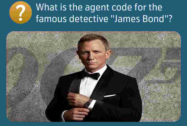 What is the agent code for the famous detective ''James Bond''?