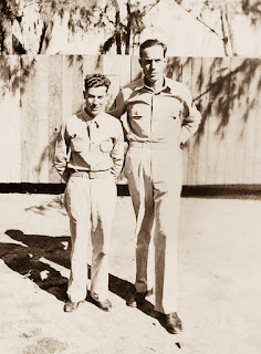 photo of my dad and his best friend during World War II