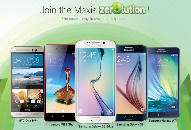 HTC, LENOVO and SAMSUNG Smartphones available for Maxis Zerolution now