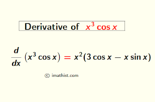 Derivative of x^3 cosx