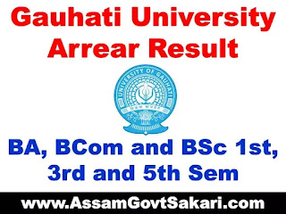 Gauhati University Arrear Result 2020