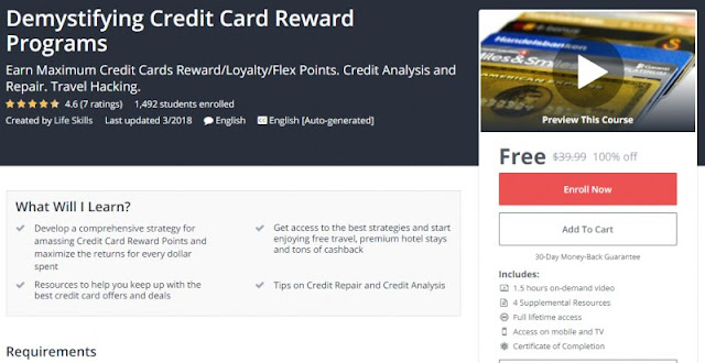 [100% Off] Demystifying Credit Card Reward Programs| Worth 39,99$