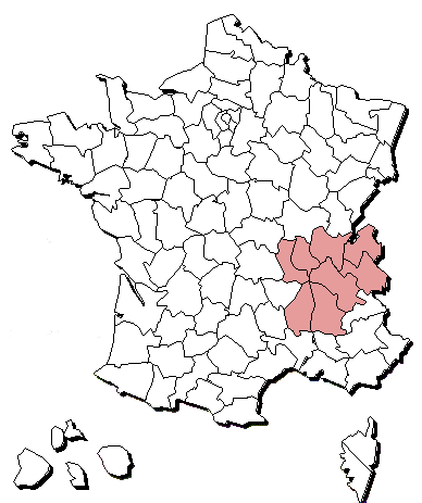 carte rhône alpes