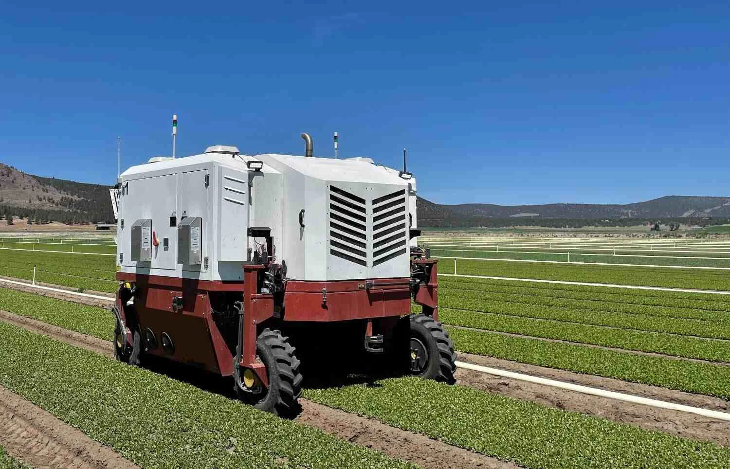 Agricultural weed control machine