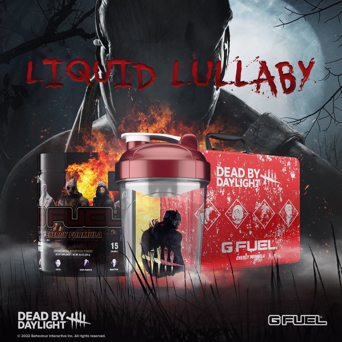 G FUEL and Dead by Daylight Team Up in The Fog for a Brand-New Flavor - G FUEL Liquid Lullaby!