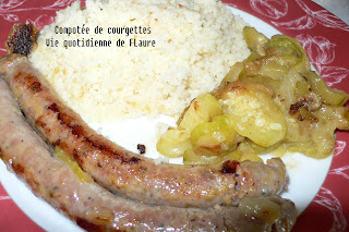 Vie quotidienne de FLaure: compotée de courgettes