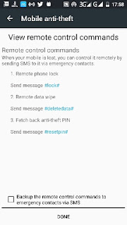 mobile antitheft feature in androiod