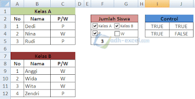 rumus if beberapa kriteria dari check box