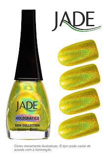 Coleção Esmaltes Jade Rainbow Effect Holográfico