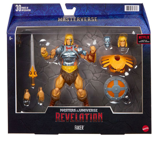 Masters of the Universe Revelation Faker packaging