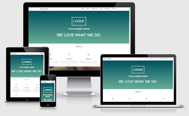 Logue - One Page Blogger Template