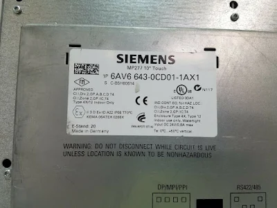 Siemens Simatic MP277 Touchscreen Multi Panel