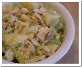 warm chicken & potato salad