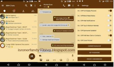 BBM MOD Brown APK v2.13.1.14