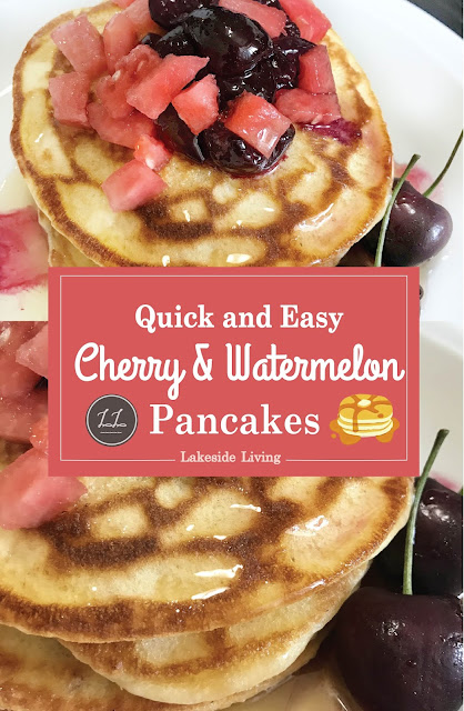 Cherry and Watermelon Pancakes Recipe