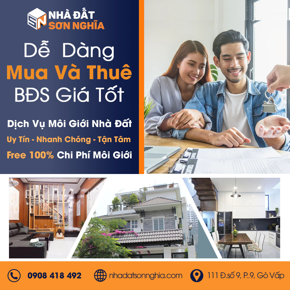 Dịch vụ môi giới nhà đất Sơn Nghĩa