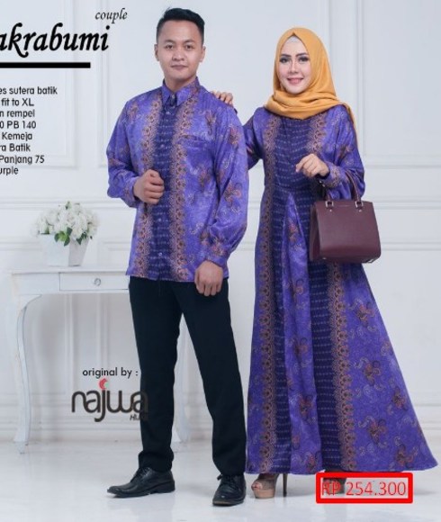 Model Baju  Couple  Batik Lengan Panjang Untuk Remaja Modern 