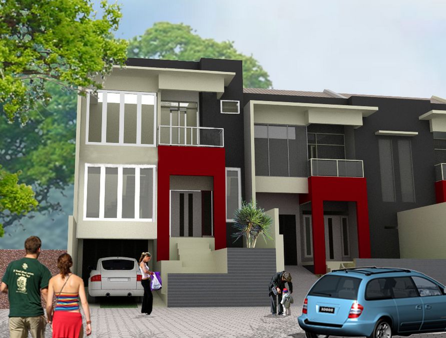 Contoh Cat Warna  Rumah  Tingkat Idaman 