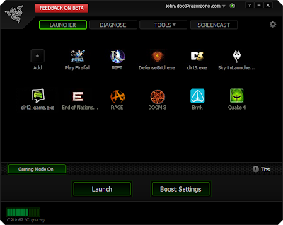 Razer Game Booster 3.6.0 Screenshot