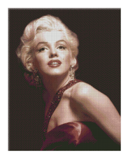 cross stitch marilyn monroe