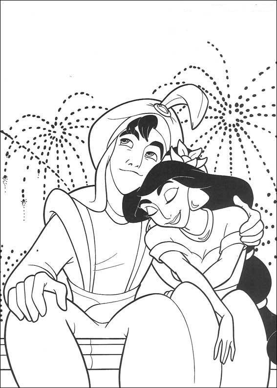 aladdin coloring pages