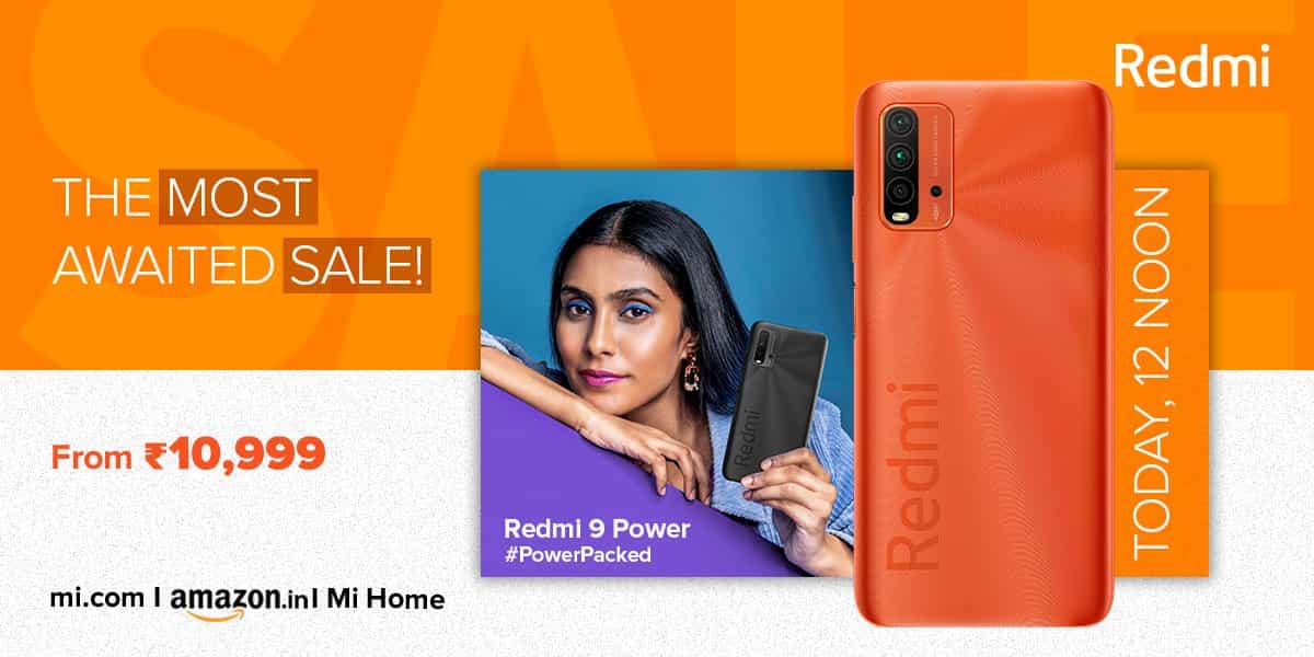 Redmi 9 Power : 6000 mAh battery and 48 megapixel quad rear camera setup. Phone works on Android 10 based MIUI 12.
